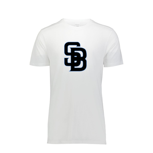 [FTSCUBWH-AS-LOGO1] Decker Men's Tri-Blend T-Shirt - Short Sleeve (Adult S, White, Logo 1)