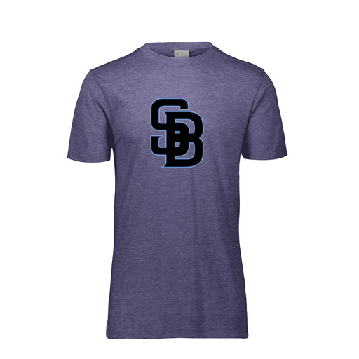 [FTSCUBRY-AS-LOGO1] Decker Men's Tri-Blend T-Shirt - Short Sleeve (Adult S, Royal, Logo 1)