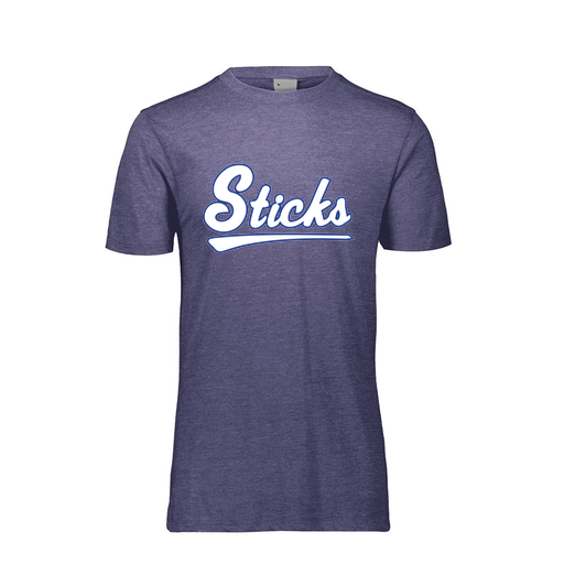 [FTSCUBRY-AS-LOGO2] Decker Men's Tri-Blend T-Shirt - Short Sleeve (Adult S, Royal, Logo 2)