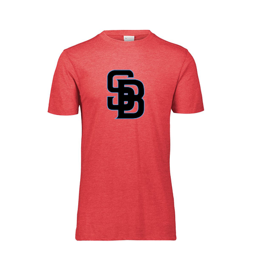 [FTSCUBRD-AS-LOGO1] Decker Men's Tri-Blend T-Shirt - Short Sleeve (Adult S, Red, Logo 1)