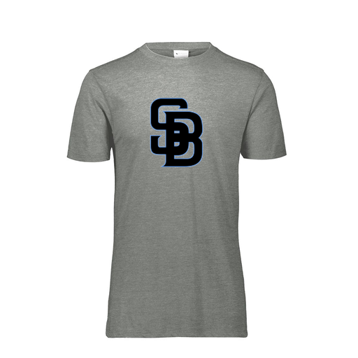 [FTSCUBGY-YS-LOGO1] Decker Youth Tri-Blend T-Shirt - Short Sleeve (Youth S, Gray, Logo 1)