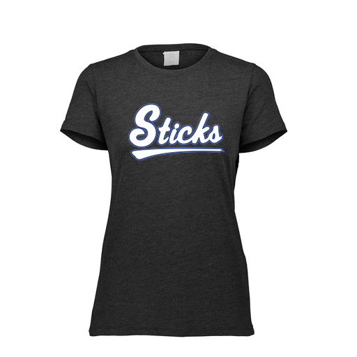 [FTSCUBBK-FAXS-LOGO2] Decker Women's Tri-Blend T-Shirt - Short Sleeve (Female Adult XS, Black, Logo 2)