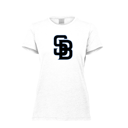 [FTSCUBWH-FAXS-LOGO1] Decker Women's Tri-Blend T-Shirt - Short Sleeve (Female Adult XS, White, Logo 1)