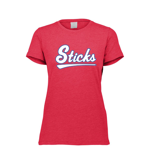 [FTSCUBRD-FAXS-LOGO2] Decker Women's Tri-Blend T-Shirt - Short Sleeve (Female Adult XS, Red, Logo 2)
