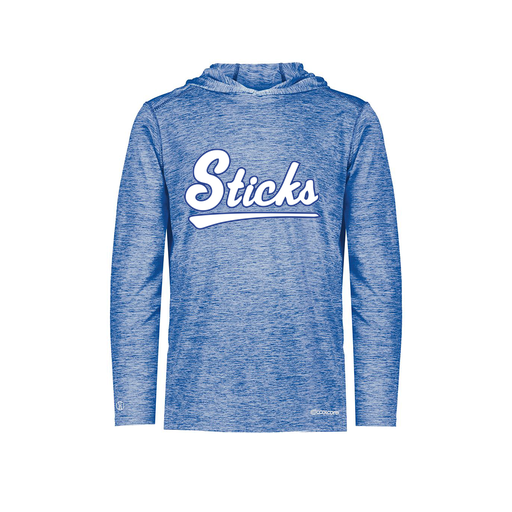 [FOLHCGRY-YS-LOGO2] Decker Youth Charge Hoodie (Youth S, Royal, Logo 2)