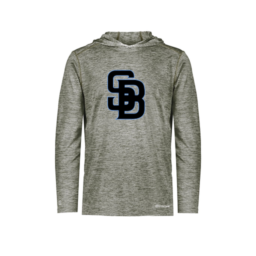 [FOLHCGGY-YS-LOGO1] Decker Youth Charge Hoodie (Youth S, Gray, Logo 1)