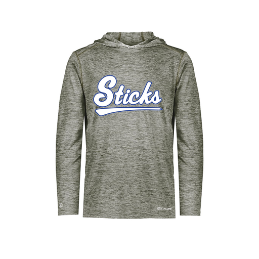 [FOLHCGGY-YS-LOGO2] Decker Youth Charge Hoodie (Youth S, Gray, Logo 2)