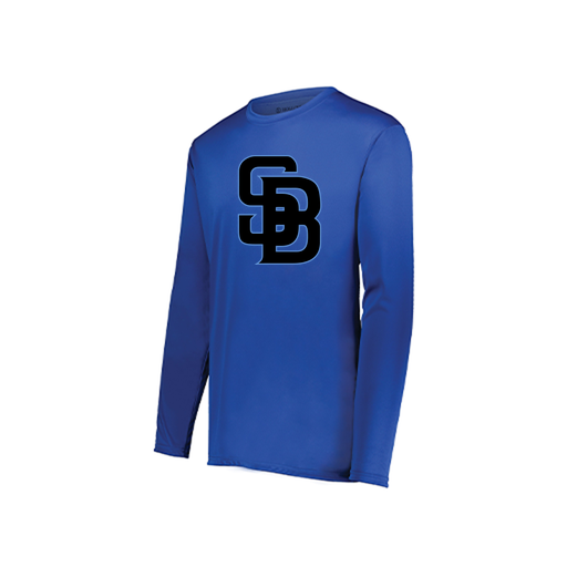 [222822.060.XS-LOGO1] Men's LS Smooth Sport Shirt (Adult XS, Royal, Logo 1)